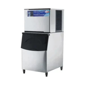 เครื่องทำน้ำแข็งขนาดกลาง Ice Maker ODT-300 เครื่องทำน้ำแข็งขนาดเล็ก Ice Maker ODT-300 รุ่นถังเก็บแยก กำลังผลิต 300 กิโลกรัม/24 ชั่วโมง สามารถผลิตน้ำแข็งได้รวดเร็วภายใน 20 นาที เหมาะสำหรับร้านกาแฟ คาเฟ่ ร้านอาหารขนาดกลาง โรงแรม โรงอาหาร ที่ต้องการใช้น้ำแข็งอย่างต่อเนื่องในปริมาณที่สม่ำเสมอและค่อนข้างมากในแต่ละวัน ใช้งานง่าย และประหยัดพลังงาน ขนาดเครื่องทำน้ำแข็ง 77cm*92cm*176cm